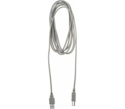 Кабель BURO Кабель USB2.0 USB A(m) - USB B(m), 3м, блистер, серый [bhp ret usb_bm30]