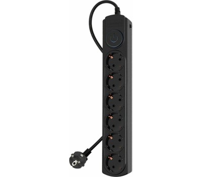 Сетевой фильтр IPPON Сетевой фильтр BK-6-EU-3-10-B, 3м, черный