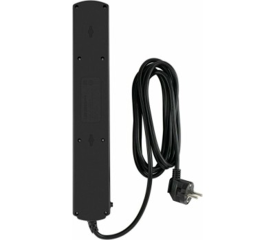 Сетевой фильтр IPPON Сетевой фильтр BK-6-EU-3-10-B, 3м, черный