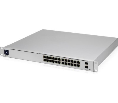 UBIQUITI USW-Pro-24-POE PoE-коммутатор в стойку, 24х 1G RJ45, 2х 10G SFP+, раздача 400 Вт