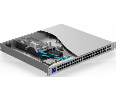 UBIQUITI USW-Pro-24-POE PoE-коммутатор в стойку, 24х 1G RJ45, 2х 10G SFP+, раздача 400 Вт