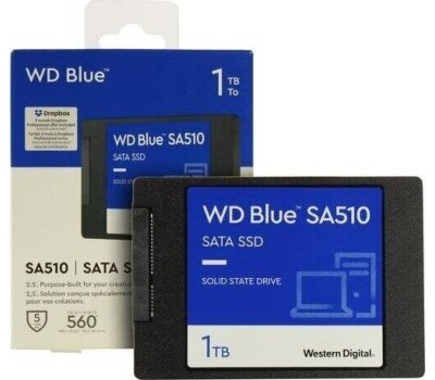 Накопитель SSD WD SSD накопитель Blue SA510 S100T3B0A 1ТБ, 2.5
