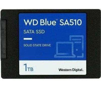 Накопитель SSD WD SSD накопитель Blue SA510 S100T3B0A 1ТБ, 2.5