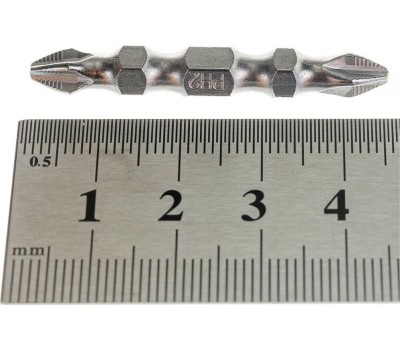 Бита GROSS Бита двухсторонняя, PH2-PH2 х 45 мм, сталь S2, 10 шт. 11209