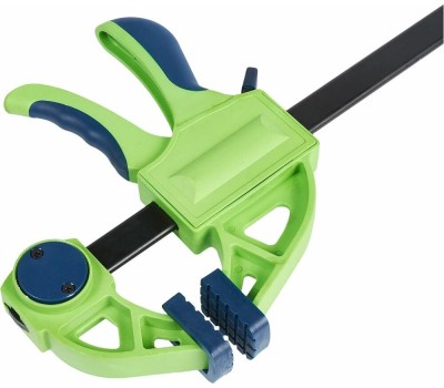 Струбцина СИБРТЕХ Струбцина F-образная, быстрозажимная, 300 х 70 х 540 мм, пластиковый корпус, фиксатор, двухкомпонентная рукоятка 20565