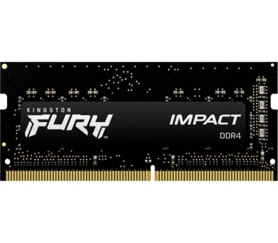 Оперативная память KINGSTON Оперативная память Fury Impact KF432S20IB/16 DDR4 - 1x 16ГБ 3200МГц, для ноутбуков (SO-DIMM), Ret