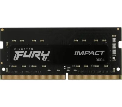 Оперативная память KINGSTON Оперативная память Fury Impact KF432S20IB/16 DDR4 - 1x 16ГБ 3200МГц, для ноутбуков (SO-DIMM), Ret