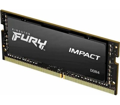 Оперативная память KINGSTON Оперативная память Fury Impact KF432S20IB/16 DDR4 - 1x 16ГБ 3200МГц, для ноутбуков (SO-DIMM), Ret