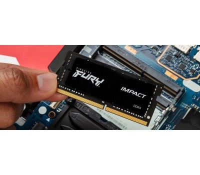 Оперативная память KINGSTON Оперативная память Fury Impact KF432S20IB/16 DDR4 - 1x 16ГБ 3200МГц, для ноутбуков (SO-DIMM), Ret