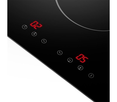 MAUNFELD Электрическая варочная поверхность CVCE292BK, конфорок: 2 шт., стеклокерамика, независимая, черный