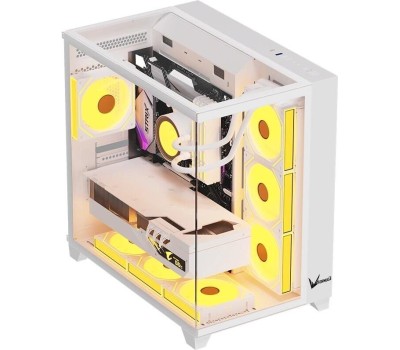 Корпус для ПК FORMULA Корпус ATX Crystal Z9, Midi-Tower, без БП, белый [crystal z9 w]