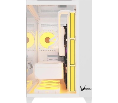 Корпус для ПК FORMULA Корпус ATX Crystal Z9, Midi-Tower, без БП, белый [crystal z9 w]