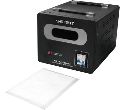 SMARTWATT Стабилизатор напряжения AVR Tower 5000RF черный [4512020370005]