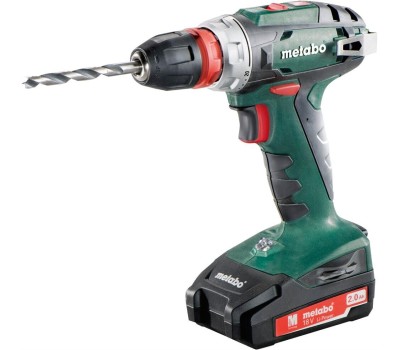 METABO Дрель-шуруповерт BS 18, 2Ач, с двумя аккумуляторами [602217500]
