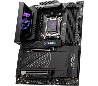 Материнская плата MSI Материнская плата MPG X870E CARBON WIFI X870E, AM5, 4*DDR5, 3*PCIEx16, 4*M.2, 2*TypeC, 9*USB3.2Gen2, 4*USB3.2Gen1, 4*USB2.0, 4*SATA3.0, 5G, 2.5G, 2*Type-C(DP), HDMI, ATX, RTL