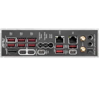 Материнская плата MSI Материнская плата MPG X870E CARBON WIFI X870E, AM5, 4*DDR5, 3*PCIEx16, 4*M.2, 2*TypeC, 9*USB3.2Gen2, 4*USB3.2Gen1, 4*USB2.0, 4*SATA3.0, 5G, 2.5G, 2*Type-C(DP), HDMI, ATX, RTL