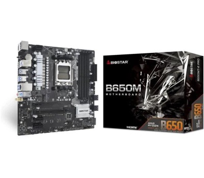 Материнская плата BIOSTAR Материнская плата B650MT-E Pro, Socket AM5, AMD B650, mATX, Ret