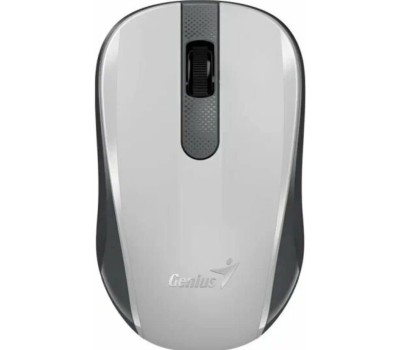 Мышь беспроводная GENIUS Мышь беспроводная NX-8008S /бесшумная/1200 dpi/BlueEye/3 кнопки/USB-приемник/2,4 ГГц/батарея AA/бело-серый (31030028403)