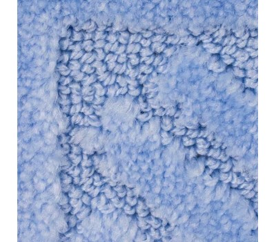 САНАКС - Коврик в ванную КЛАССИК УНИ КВАДРАТЫ. двойной ГОЛУБОЙ, 55х90 + 45х55 см, 100% полиэстер 00282