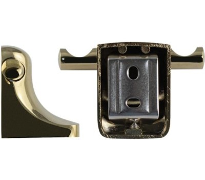 ТИТАН - Крючок двойной, цвет ЗОЛОТО. 77114-G