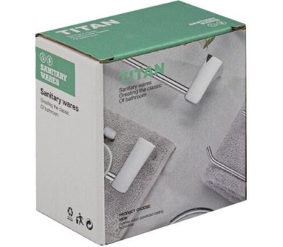 ТИТАН - Крючок двойной, цвет ЗОЛОТО. 77114-G