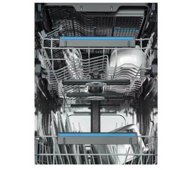 ELECTROLUX Встраиваемая посудомоечная машина EEG63410L, узкая, ширина 44.6см, полновстраиваемая, загрузка 10 комплектов, серебристый