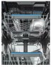 ELECTROLUX Встраиваемая посудомоечная машина EEG63410L, узкая, ширина 44.6см, полновстраиваемая, загрузка 10 комплектов, серебристый