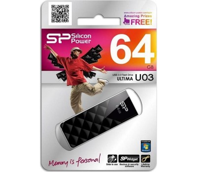 USB флеш SILICON POWER 64GB ULTIMA 03 черный