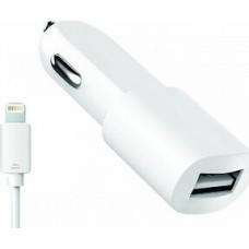 Автомобильное ЗУ OLMIO USB 1.2A +LIGHTNING кабель (38636)