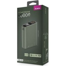 Портативный аккумулятор OLMIO QS-10, 10000mAh, midnight-green (39185)