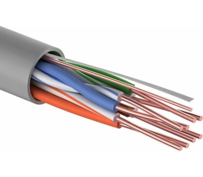 Витая пара PROCONNECT (01-0052) U/UTP, КАТЕГОРИЯ 5E, PVC, 4PR, 24AWG, ВНУТР, СЕРЫЙ, 305 М