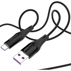 Кабель MORE CHOICE (4620202550033) K35a USB 3.0A для Type-C силикон 1м Black