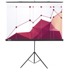 CACTUS Экран на штативе 180x180см, 1:1 Triscreen CS-PST-180x180 рулонный черный (CS-PST-180X180)
