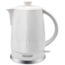 Чайник электрический DELTA LUX DE-1022 white (1,8л. фарфор)