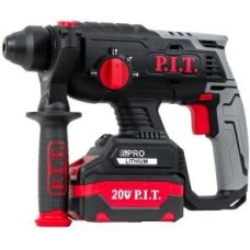 Перфоратор аккумуляторный P.I.T. Перфоратор SDS-Plus аккум. бесщеточный PBH20H-22B/1 (20В, 1,8Дж, 3реж, Ø22мм, 1акб, ЗУ, кейс)
