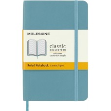 MOLESKINE Блокнот Classic Soft, 192стр, в линейку, мягкая обложка, голубой [qp611b35]