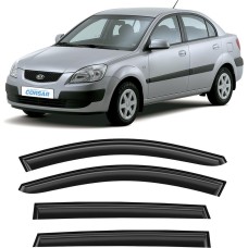 Дефлекторы CORSAR Дефлекторы Kia Rio II 05-11 седан, нак., 4шт