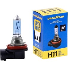 Лампа галогенная GOODYEAR Автолампа GY Н11 12V 55W PGJ19-2 Super White