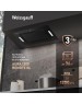 Встраиваемая вытяжка WEISSGAUFF Встраиваемая вытяжка Aura 1200 Remote, управление сенсорное, черный [424921]