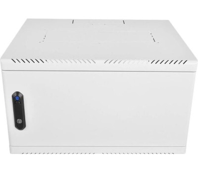 ЦМО Шкаф коммутационный (ШРН-6.350.1) настенный 6U 600x350мм пер.дв.металл 200кг серый 300мм 10кг 180град. 346мм IP20 металл