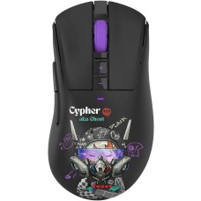 Мышь беспроводная A4TECH Мышь беспроводная Bloody R73 Pro, игровая, радио, оптическая, USB, USB-C, 26000dpi, черный и рисунок [r73 pro cypher ghost]