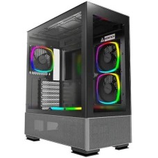 MONTECH Корпус Sky Two черный без БП ATX 3x140mm 2xUSB3.0 audio bott PSU