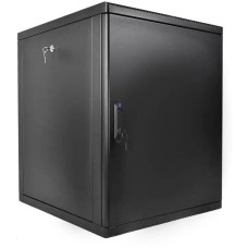 ЦМО Шкаф коммутационный (ШРН-М-12.650.1-9005) настенный 12U 600x650мм пер.дв.металл 120кг черный 581мм 24.48кг 180град. 610мм IP20 металл