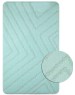 САНАКС - Коврик в ванную КЛАССИК УНИ ПОЛОСКИ, одинарный БИРЮЗОВЫЙ, 55х90 см, 100% полиэстер 00295