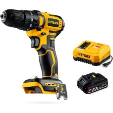 STEHER 20 В, 45 Н·м, 1 АКБ LMS (2 А·ч), бесщеточная ударная дрель-шуруповерт (CBS-45-21)