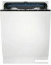 ELECTROLUX Встраиваемая посудомоечная машина EES48401L, полноразмерная, ширина 59.6см, полновстраиваемая, загрузка 14 комплектов, серебристый