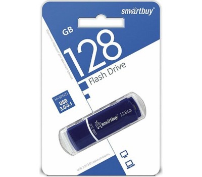 флешка SMARTBUY (SB128GBCRW-BL) 128GB CROWN BLUE USB3.0