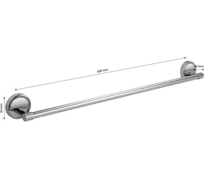 Аксессуары для ванной комнаты и туалета САНАКС 1201 Держатель для полотенца 600 мм