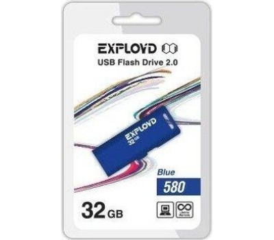 USB флэш-накопитель EXPLOYD 32GB 580 синий [EX-32GB-580-Blue]