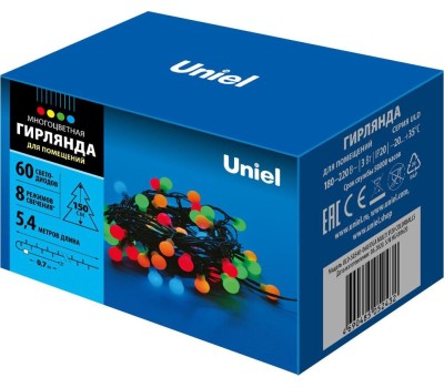Гирлянда UNIEL (07928) ULD-S0540-060/DGA MULT COLORBALLS